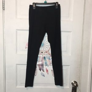 Black stretchy leggings 95% cotton
